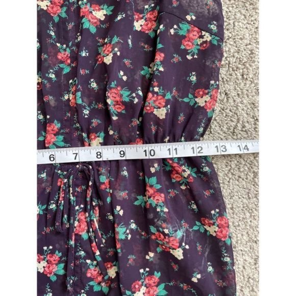 Forever 21 floral blouse sleeveless size medium - Picture 5 of 7